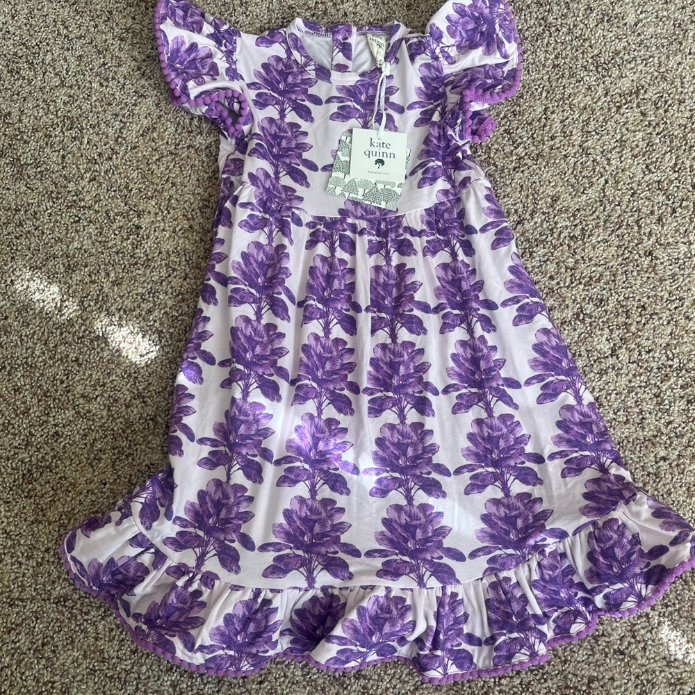 Kate Quinn NWT Lavender and Purple Floral Dress